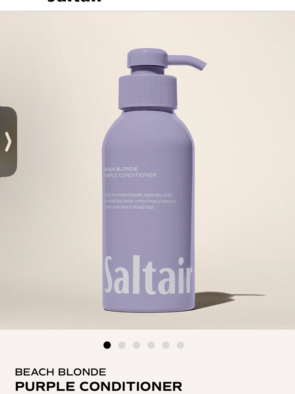 Saltair Beach Blonde Purple Conditioner - Lavender